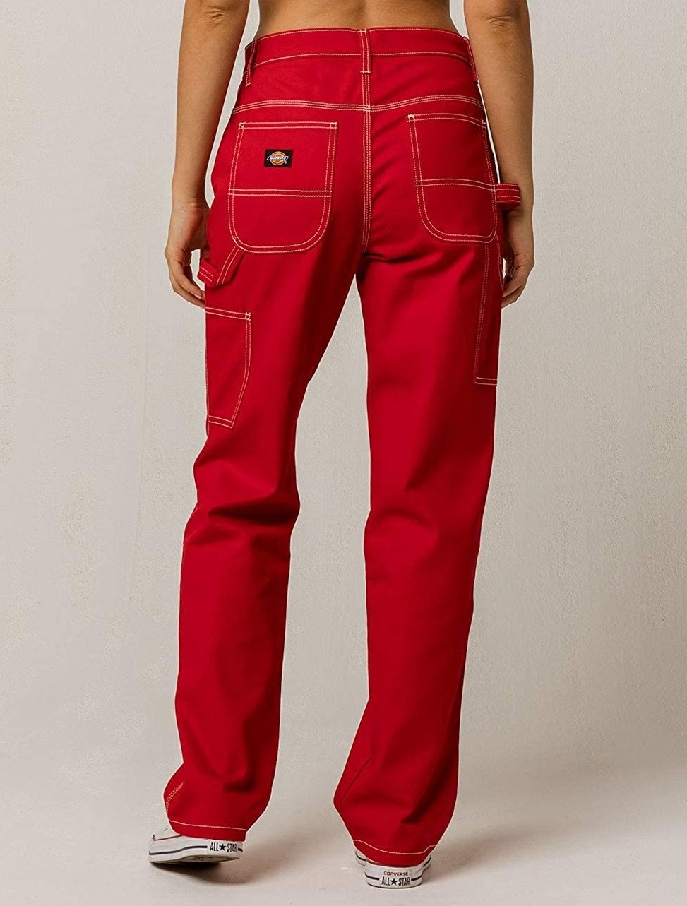 Calça Dickies Carpenter Trendy Feminina Vermelha Tamanho 22W
