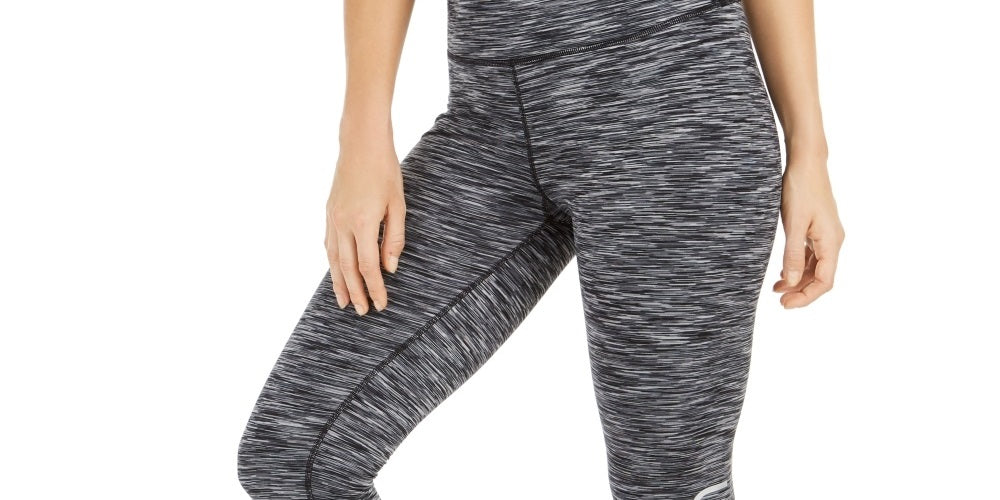 Calça legging feminina Calvin Klein Cold Gear com forro de lã e cintura alta, bege, tamanho X-S