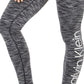 Calça legging feminina Calvin Klein Cold Gear com forro de lã e cintura alta, bege, tamanho X-S