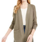 Cardigan aberto Pink Rose Junior's verde tamanho grande