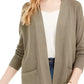 Cardigan aberto Pink Rose Junior's verde tamanho grande