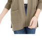 Cardigan aberto Pink Rose Junior's verde tamanho grande