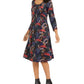 Vestido plissado com estampa paisley feminino da coleção NY, tamanho X-G, preto