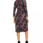 Vestido plissado com estampa paisley feminino da coleção NY, tamanho X-G, preto