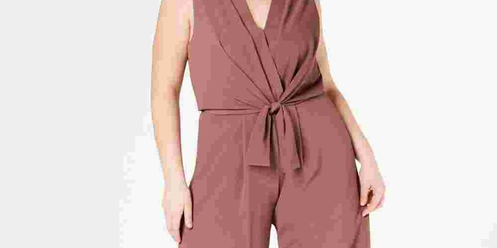 Monteau Junior's Trendy Tie Front JumPetite Smalluit Malva Tamanho 2X