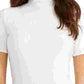 Blusa feminina Rachel Roy de algodão com gola alta, branca, tamanho grande