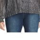 Blusa feminina Rachel Roy Trendy Plus Size Ben Metallic Crinkle, prata, tamanho 1X