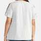 RACHEL Rachel Roy Top assimétrico feminino plus size com manga dividida, cinza, tamanho 1X