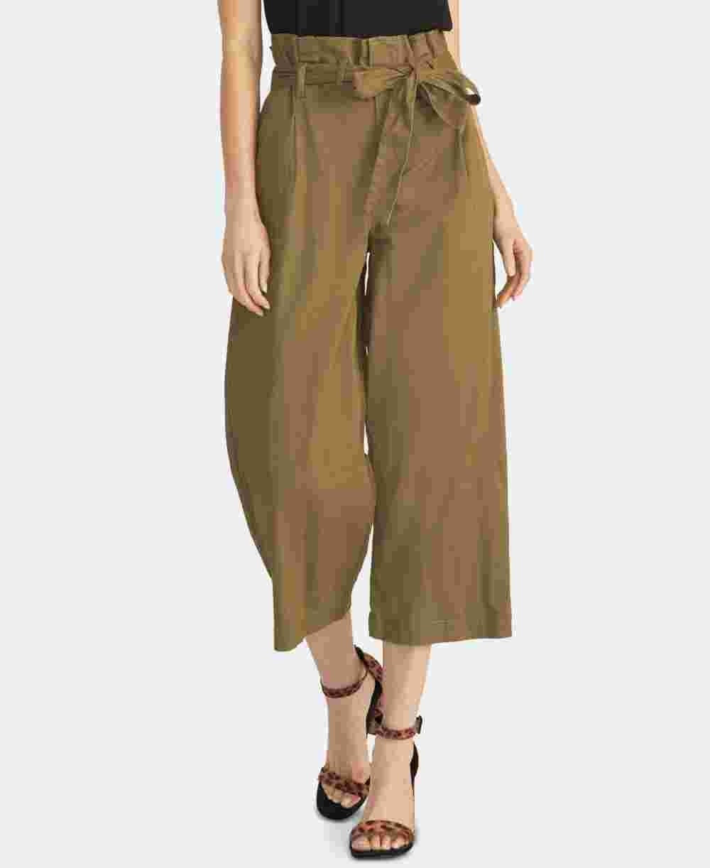 Calça Paperbag Feminina Rachel Roy Verde Tamanho 10