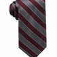 Gravata de seda listrada Andros Distinction masculina Ryan Seacrest, rosa, tamanho regular