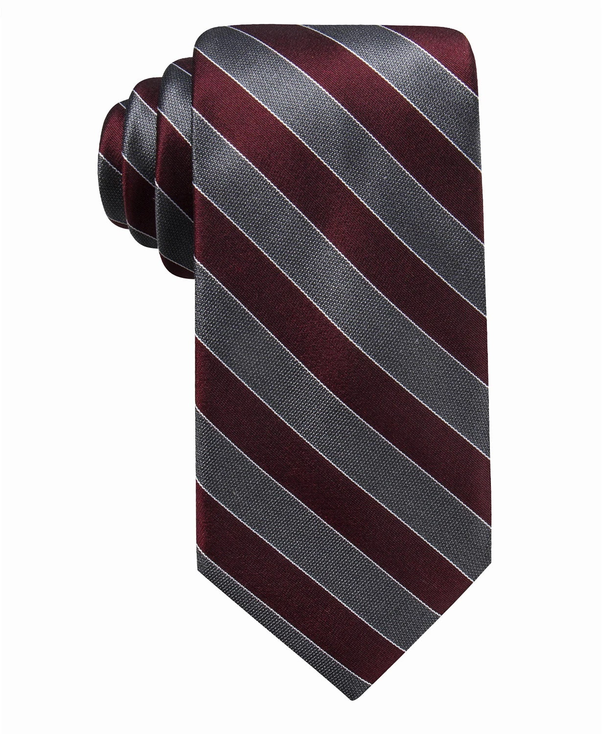 Gravata de seda listrada Andros Distinction masculina Ryan Seacrest, rosa, tamanho regular