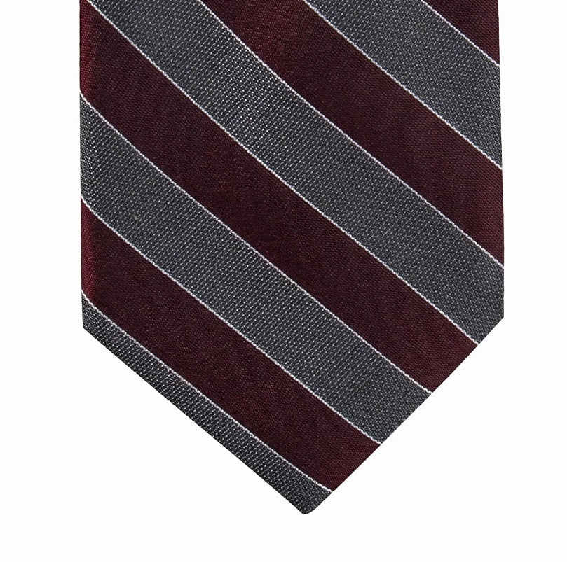 Gravata de seda listrada Andros Distinction masculina Ryan Seacrest, rosa, tamanho regular