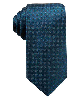 Gravata de pescoço masculina de seda masculina Ryan Seacrest Distinction azul-turquesa tamanho único