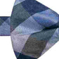 Gravata borboleta masculina Ryan Seacrest Distinction Weho Silk Check com estampa azul brilhante, tamanho regular