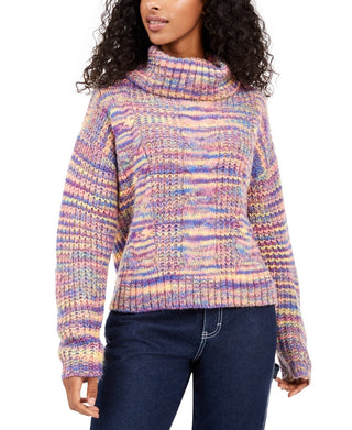 Suéter de gola alta metálico infantil sem comentários, tamanho médio sortido