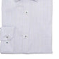 Camisa social masculina Ryan Seacrest Distinction estampada slim fit de algodão macio, branca, tamanho 15x34x35