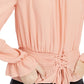 Blusa ombro a ombro Ultra Flirt Junior Rosa Tamanho Grande