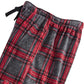 Calça de pijama grande de lã xadrez masculina Perry Ellis, vermelha, tamanho pequeno