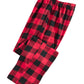 Calça de pijama masculina Perry Ellis Buffalo Plaid Fleece vermelha tamanho P