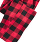 Calça de pijama masculina Perry Ellis Buffalo Plaid Fleece vermelha tamanho P