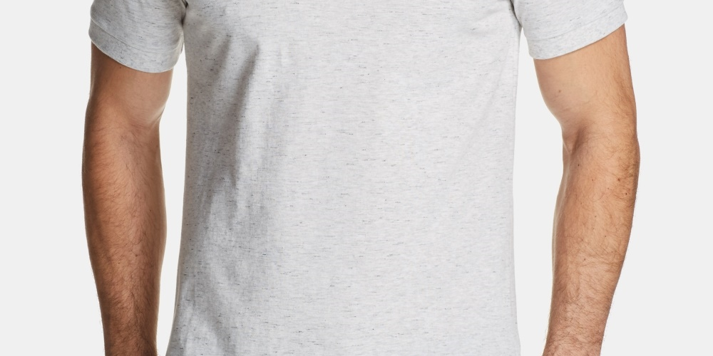 Camisa Henley Melange Masculina Vintage à Prova de Intempéries Bege Tamanho XXX-G
