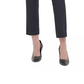 Calça feminina Calvin Klein de sarja slim, azul-marinho, tamanho 2