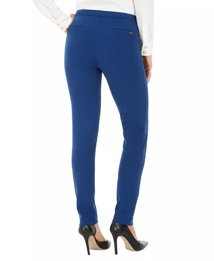 Calça Calvin Klein Scuba Crepe Feminina Azul Tamanho 2
