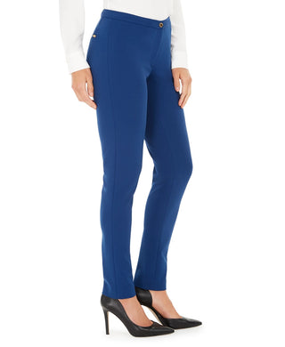 Calça Calvin Klein Scuba Crepe Feminina Azul Tamanho 2