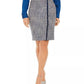 Saia lápis de tweed feminina Calvin Klein azul tamanho 12