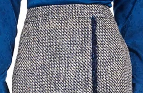 Saia lápis de tweed feminina Calvin Klein azul tamanho 12