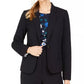 Calvin Klein Blazer Feminino de Botão Único Azul Marinho Tamanho 14