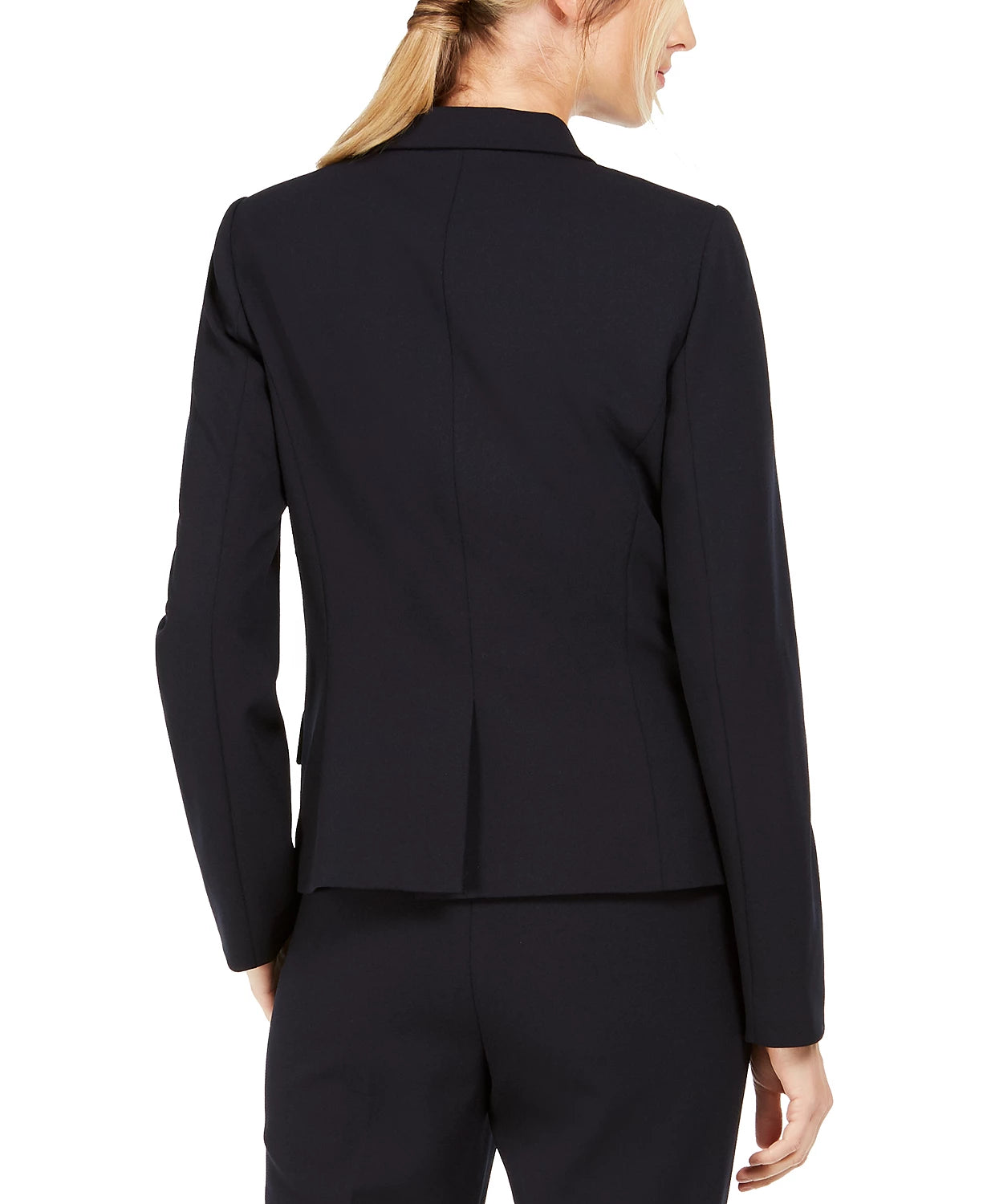 Calvin Klein Blazer Feminino de Botão Único Azul Marinho Tamanho 14