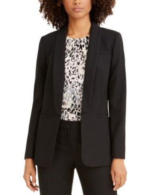 Calvin Klein Parker Twill Blazer Feminino Preto Tamanho 6