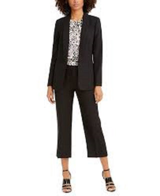 Calvin Klein Parker Twill Blazer Feminino Preto Tamanho 6