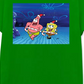 Camiseta masculina Freeze 24-7 Bob Esponja e Patrick de Natal, verde, tamanho médio