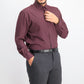 Camisa social masculina slim fit com elasticidade e diamante, tamanho grande, vermelha, da Society of Threads