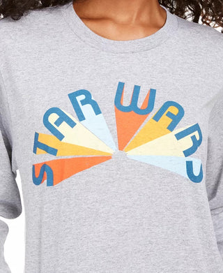 Camiseta gráfica de Star Wars de manga comprida Mad Engine Disney Juniors, tamanho X-G