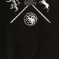 Camiseta masculina Ripple Junction com símbolos de Game of Thrones, preta, tamanho pequeno