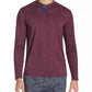 Tallia Masculino Slim Fit Mercerizado Paisley Manga Longa Henley Vermelho Tamanho XX-Grande