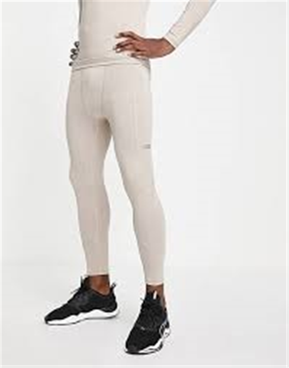 Leggings de camada de base masculina 32 Degrees, tamanho grande, branca