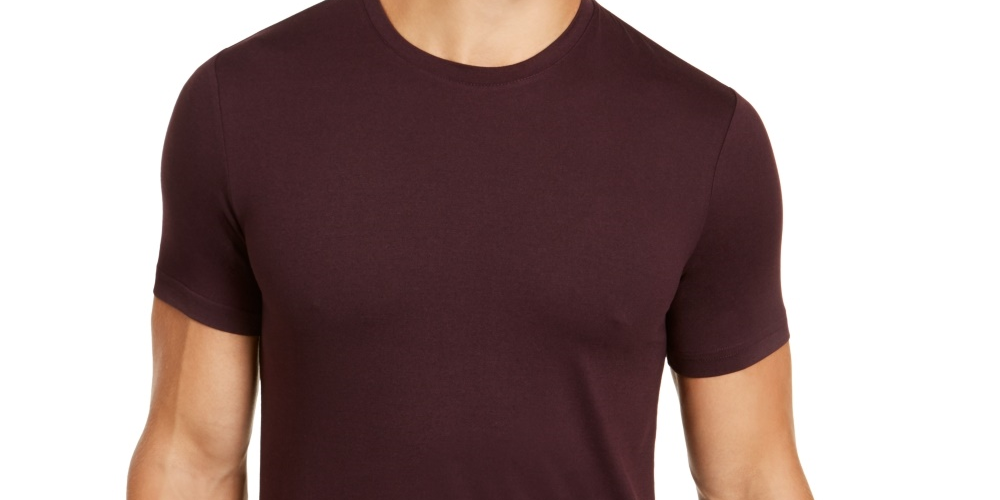 Camisa casual masculina de manga curta roxa 32 Degree, tamanho grande