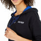 Tommy Hilfiger Moletom com capuz esportivo feminino com cadarço, preto, tamanho X-S