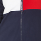 Jaqueta com capuz Tommy Hilfiger Sport Plus Size Colorblocked feminina, azul marinho, tamanho 2X
