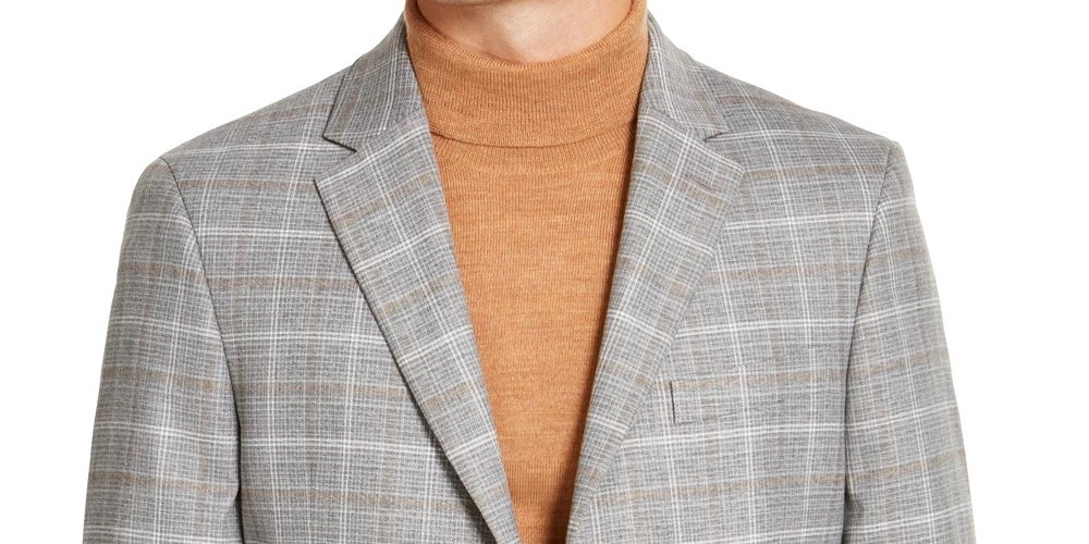 Casaco xadrez masculino Tommy Hilfiger bege tamanho 46