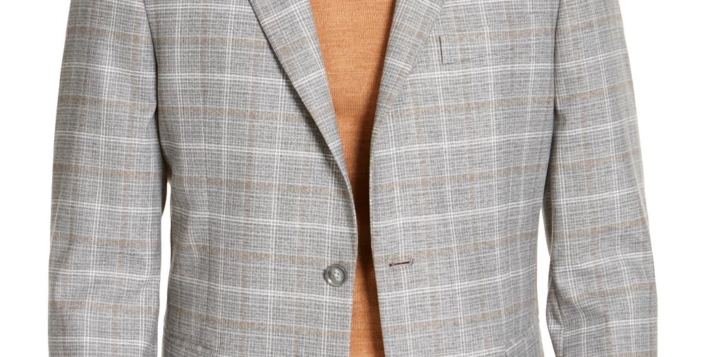 Casaco xadrez masculino Tommy Hilfiger bege tamanho 46