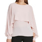 Top estilo capa feminino DKNY rosa tamanho grande
