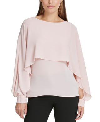 Top estilo capa feminino DKNY rosa tamanho grande