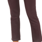 Calça jeans feminina Vigoss, cor vinho, com revestimento reto, rosa escuro, tamanho 29