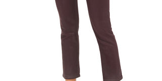 Calça jeans feminina Vigoss, cor vinho, com revestimento reto, rosa escuro, tamanho 29