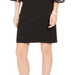 Vestido de coquetel feminino Vince Camuto com lantejoulas e manga flare, preto, tamanho 14